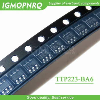 200pcs/daug TTP223-BA6 TTP223 BA6 Speed Touch IC chip Ekrano 223B SOT23-6 Sandėlyje