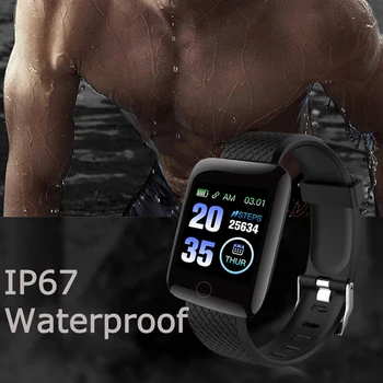2019 mados D13 Smart Laikrodžiai 116 Plius Širdies ritmo Žiūrėti Smart Apyrankė Sporto Laikrodžiai Smart Juosta atspari Vandeniui Smartwatch 