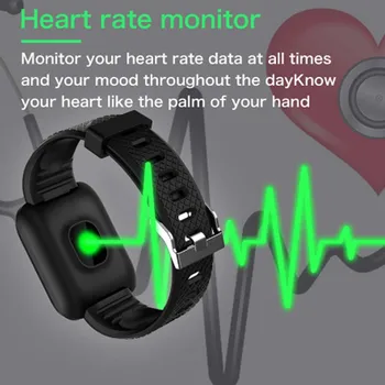 2019 mados D13 Smart Laikrodžiai 116 Plius Širdies ritmo Žiūrėti Smart Apyrankė Sporto Laikrodžiai Smart Juosta atspari Vandeniui Smartwatch 