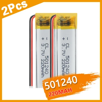 2vnt Li-Polimero Akumuliatorius 501240 3,7 V Ličio Polimero Elementų Įkrovimo Batteria Pakeitimo 