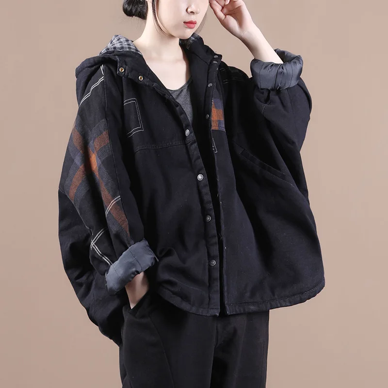 Max LuLu 2020 Naujų Korėjos Mados Stiliaus Moteriški Juodi Drabužiai Ponios Punk Gobtuvu Kamšalu Žiemines Striukes, Šiltas Pledas Spausdinti Paltai
