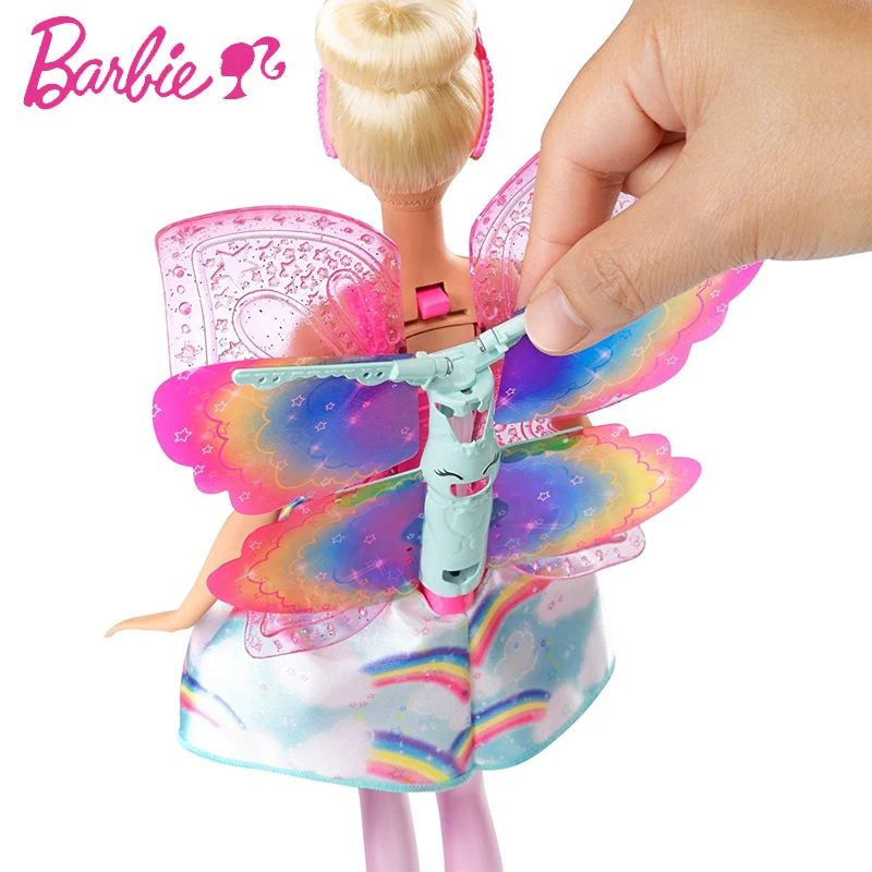 Plaukioja Barbie Lėlės su Sparnais Drugelis Princesė Vaikų Žaislas Mergina Gimtadienio Dovana Mados Lėlės Rinkinys FRB08