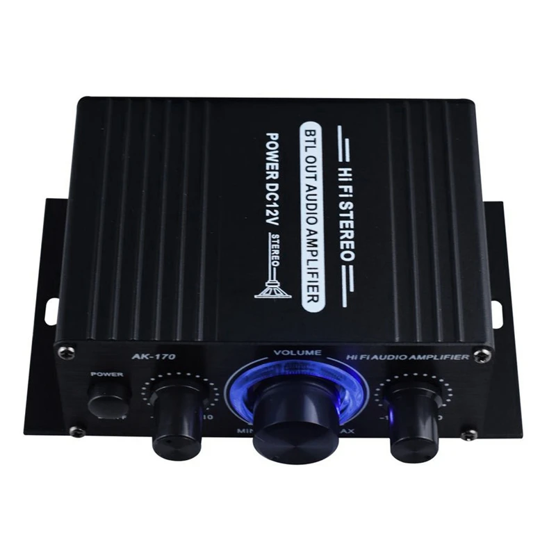 20Wx2 Mini Stereo Stiprintuvas DC12V Dual Channel Hi-Fi, o Žaidėjas Parama, Telefonas, DVD Įvesties Motociklo Automobilių, Namų