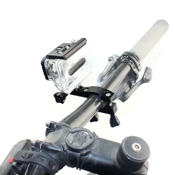 Aliuminio CNC 360 Sukimosi Dviračio Kameros Laikiklį, Pritvirtinkite Dviračių Motociklo Rankenos 15-35mm Įrašą Gopro Hero 8 7 6 5 Priedai