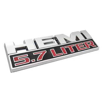 Automobilio bagažo skyriaus Sparnas Emblema Įklija, Chrysler, Dodge Challenger Įkroviklis SRT RAM Scat Pack 3D HEMI 5.7 LITRO Laišką Logotipas Tirm Dekoras