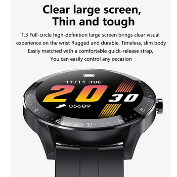 F15 1.3 Colių HD Full Circle Sn Smart Watch Vyrų IP68 Vandeniui SmartWatch su Širdies ritmo Sporto Treniruoklių Laikrodžiai Mėlyna