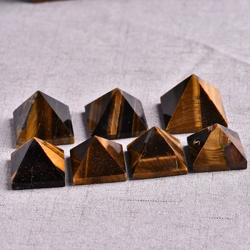 Gamtos tigro akis kianitas piramidės remonto kristalų natūralus mineralinis akmuo Feng Shui valdymo aura dovana, namų