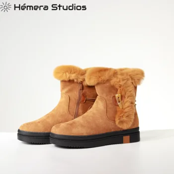 Hemera Studios pagrindinio batai Moterims 2020 lengvas, patogus paminkštintas batai Spalvotų šilti sniego batai platformos