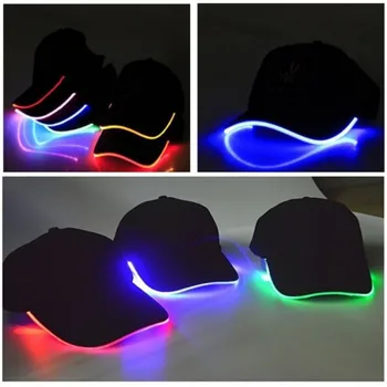 Kietas LED Šviesos Iki kepuraičių Žėrintis Reguliuojamas Skrybėlės Puikiai tinka Šalies Hip-hop Veikia ir Daugiau Karšto Pardavimo Y1