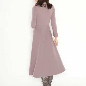 Kuzuwata Derlius Nuimamas Peter Pan Apykaklės Vestidos Rudenį Japonija Stiliaus Naujas Blyksnius Rankovėmis Suknelė Saldus Mados Šiltas Moterų Suknelės