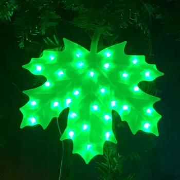 LED Klevo Lapų Lauko Šviesos Vandeniui Atostogų LED Styginių Šviesos Gatvėje Sodo Medžių Countyard Parduotuvė Kalėdų Dekoratyvinės Lempos