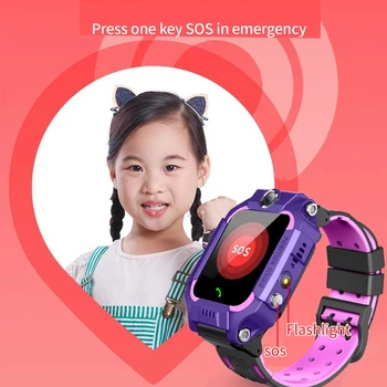 LEMFO Q19 Vaikai Smart Žiūrėti vaikams SOS Antil-prarado Dual Kameros Pokalbių Smartwatch Kūdikių 2G SIM Kortelės LBS Vietą Tracker