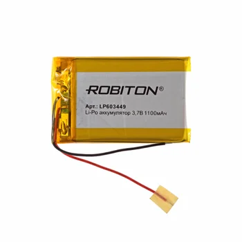 Li-jonų polimerų baterija lp603449 robiton, Li-Pol 