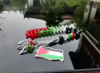 Palestina karoliai vėliavos monetos marškinėliai automobilių lipdukas telefono dėklas pleistrai pin apyrankės automobilių-Biuro-Namo veidrodis kabo