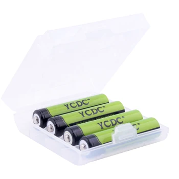 Pigūs 16PCS/DAUG NAUJA Versija Įkraunamas Baterijas Ląstelių Didmeninė 1.2 V Didelės Apimties AA 2000mAh AAA 1000mAh Baterijos Atveju