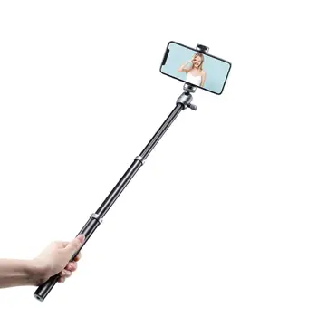 Ulanzi SK-04 Ištraukiamas Monopodzie Trikojo Portable Bluetooth Selfie Trikojo Šalto Batų Mount Turėtojas Vlog Gyventi Trikojo Rinkinys
