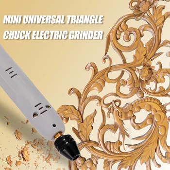 Universali Poliravimo Mašina Trikampis Chuck Elektrinis Malūnėlis Graikinių riešutų Krištolo, Agato Jade Graviravimo Pieštuką 