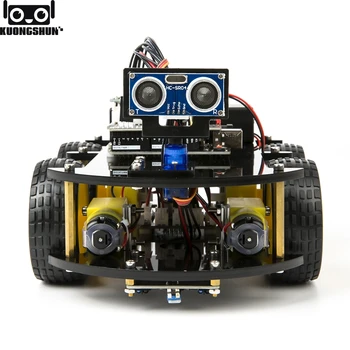 UNO Projekto Protingas Robotas Automobilinio Rinkinio su UNO R3 / Ultragarsinis Jutiklis / 
