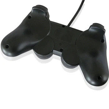 Vibracija Kreiptuką Laidinio USB PC Valdytojas Juoda Gamepad for PC Sony Playstation2 ONLENY 1,5 m Burbulas Krepšys 15.6*10*6.3 cm