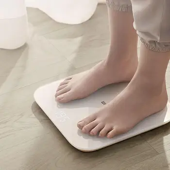 XIAOMI MIJIA Mi Smart svorio Skalės 2 elektroninis Skaitmeninis Vonios kambario grindų svarstyklės kūno masės LED ekraną, 